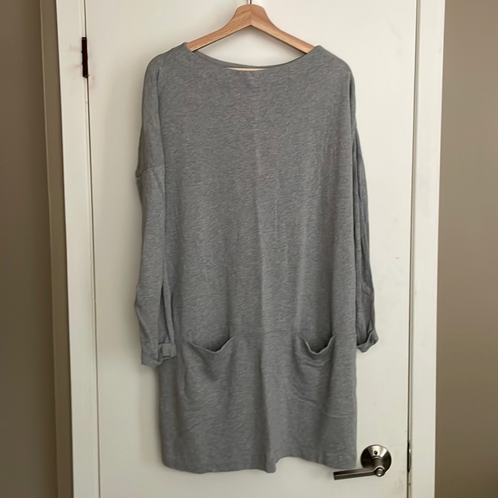 Seasalt Grey Tunic Dress Size 12 Pockets